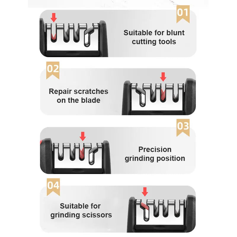 4-in-1 Messer- und Scherenschärfer