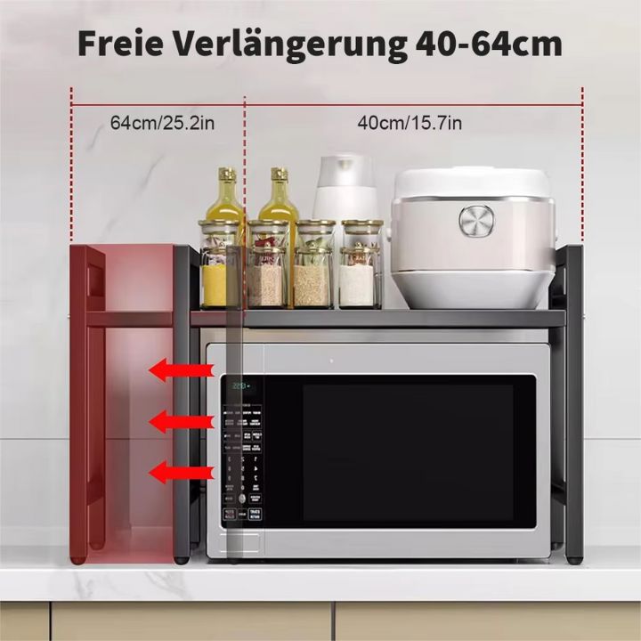 Premium verstellbarer Küchen-Organizer aus Edelstahl