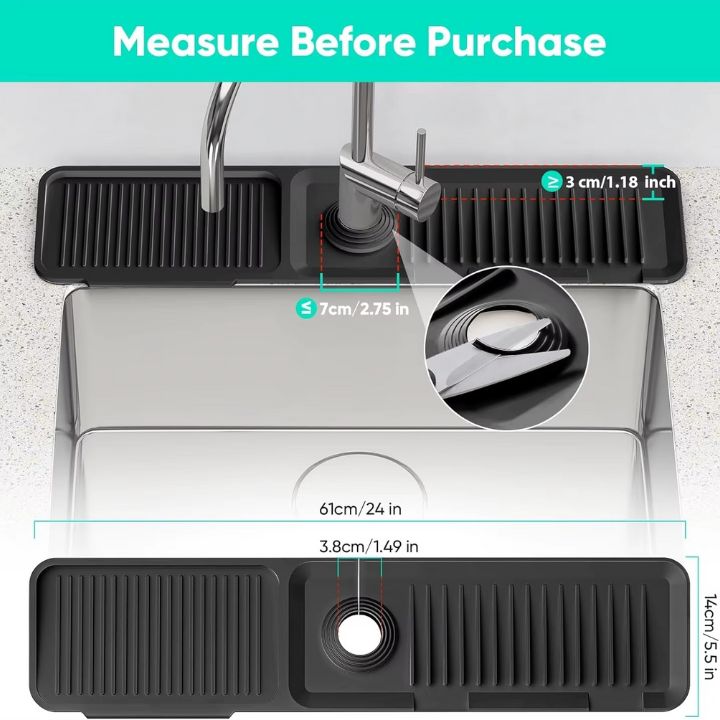 Moderner Spritzschutz aus Silikon für die Spüle – Halten Sie Ihre Arbeitsplatten trocken und makellos 